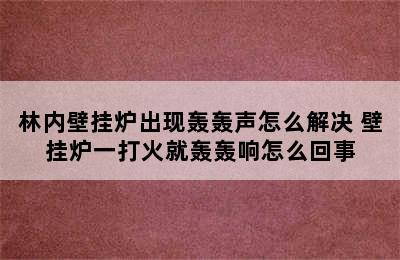 林内壁挂炉出现轰轰声怎么解决 壁挂炉一打火就轰轰响怎么回事